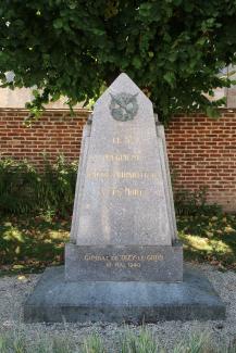 Monument aux morts du 3e régiment d’autos-mitrailleuses à Dizy-le-Gros. ©Conseil dép. de l’Aisne