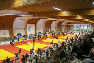 Championnat régional junior de judo au dojo de Tergnier