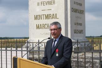 Discours de Nicolas Fricoteaux à l'inauguration de la borne mémorielle de Dhuys-et-Morin-en-Brie