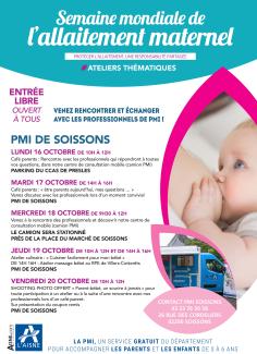 Semaine mondiale de l'allaitement maternel PMI Soissons
