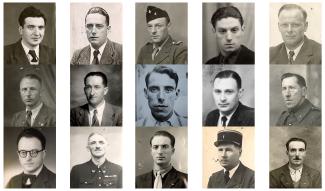 Les principaux responsables du groupement B des F.F.I. de l'Aisne