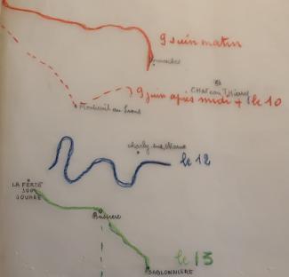 Evolution des lignes de front en juin 1940 ©SHD, Archives de la 41e DI