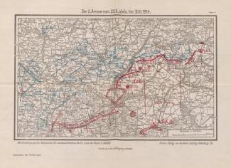 Situation de la 2e armée allemande du 29 au 30 août 1914