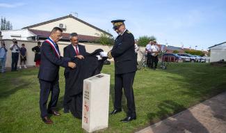 Inauguration borne Aisne Terre de mémoire à Gauchy ©CD02