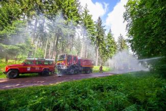 Exercice feu de forêt
