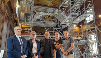 Chantier de la salle d'audience du tribunal de Vervins