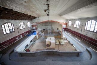 L'ancienne salle de cinema du musee de la resistance