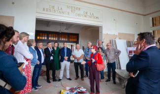 Visite du chantier du Musée de la Résistance et de la Déportation de Tergnier ©CD02