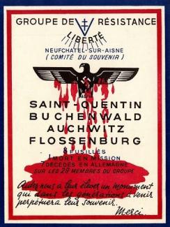 Affiche du Comité du Souvenir du Groupe Liberté ©Arch. dép. Aisne E-dépôt 479 Liberté