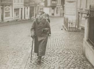 Le général Von Winterfeldt dans les rues de Spa en 1918 ©Le Miroir