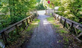 Passerelle de la veloroute scandiberique a Boheries