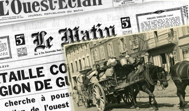Montage presse - L'Aisne en 1940, du 18 au 24 mai ©CD02