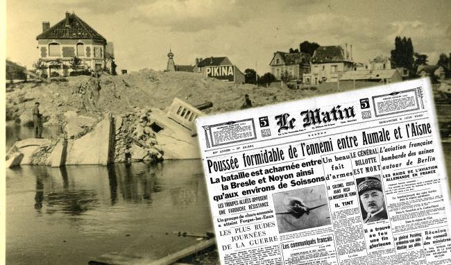 Montage presse - L'Aisne en 1940, du 8 au 14 juin