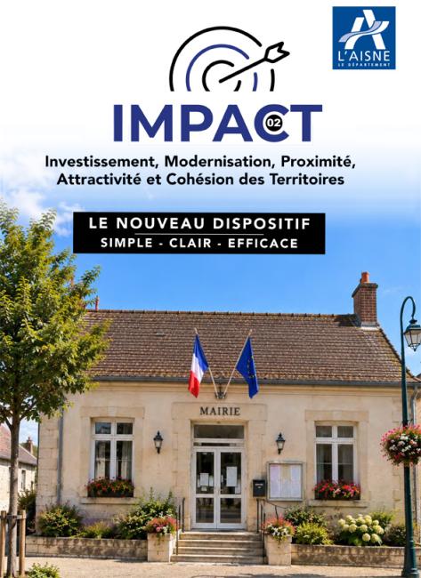 Plaquette de présentation du dispositif IMPACT 02 du Département de l'Aisne