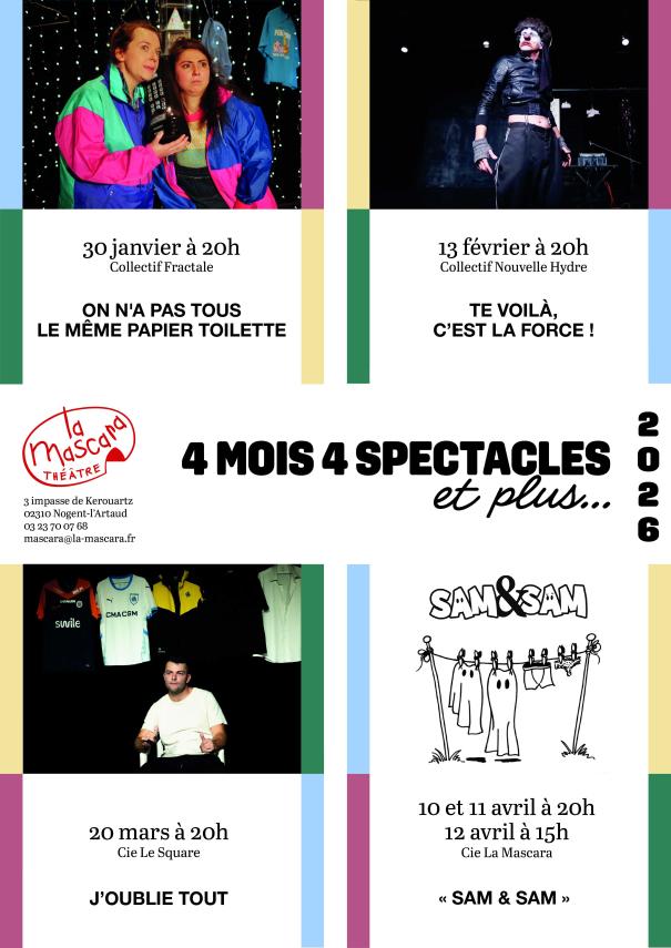 4 mois de spectacles au théaâtre de la Masacara