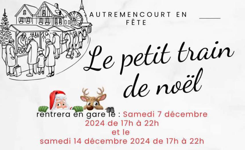 Petit train de Noël 2024 < Autremencourt < Aisne < Hauts-de-France