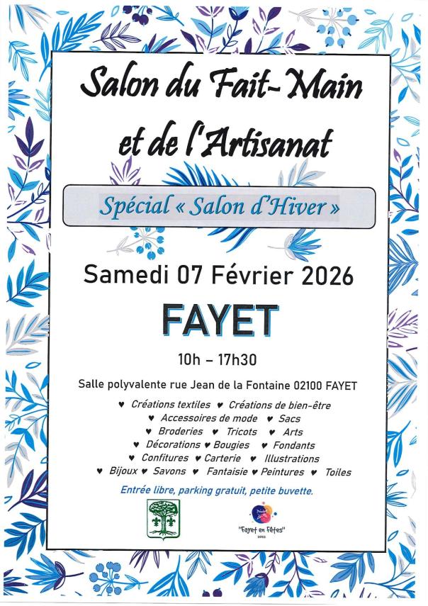 Affiche salon du Fait Main Fayet 2026
