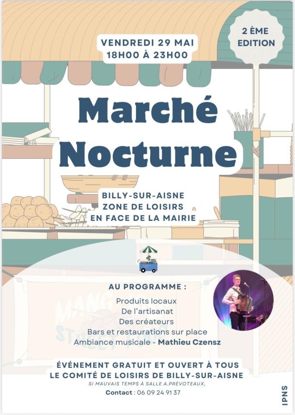 Affiche Marché nocturne