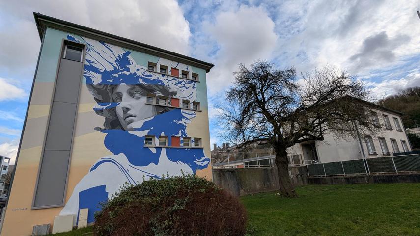 Fresque street art Mat X Zekky < Laon < Aisne < Picardie 