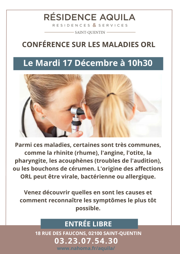 Conférence sur les maladies ORL