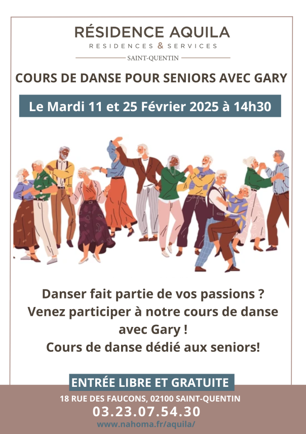 Cours de danse avec Gary