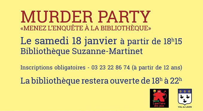 Murder Party Nuit de la lecture < Laon < Aisne < Picardie