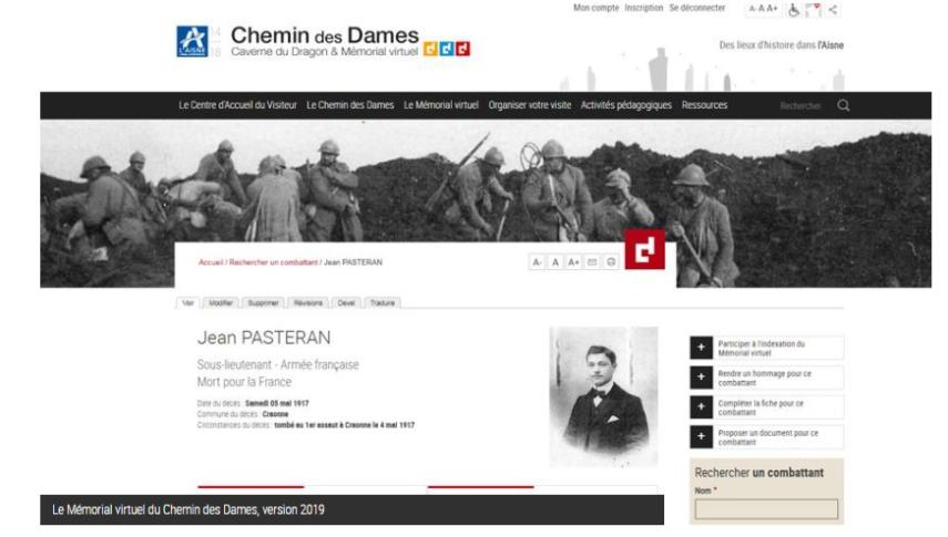 Mémorial virtuel Chemin des Dames < Laonnois < Aisne < Picardie