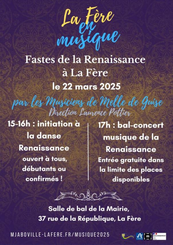 affiche bal renaissance 22 mars 2025 - 1