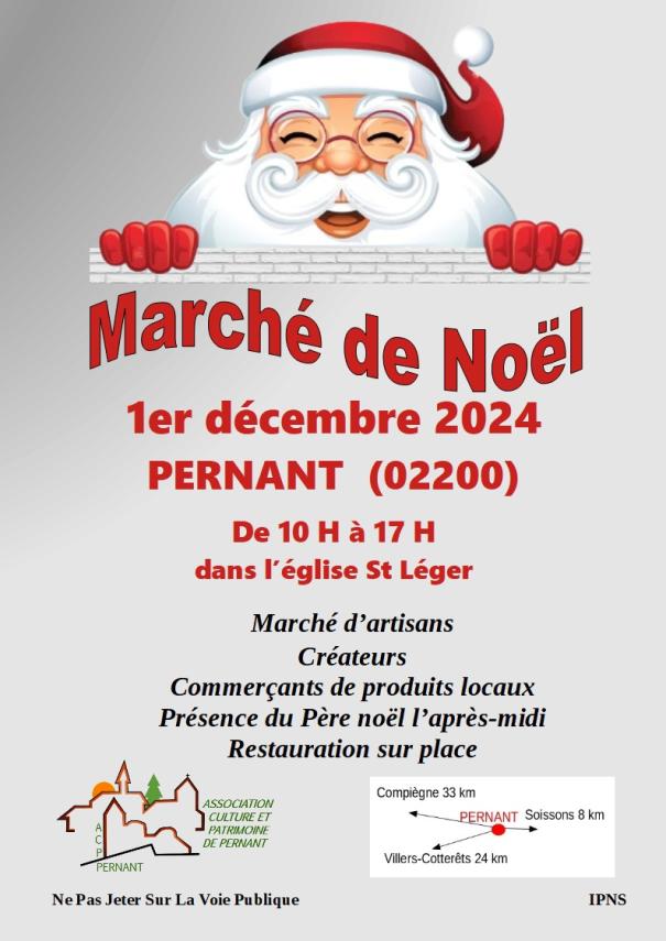 affiche marché de noel 2024