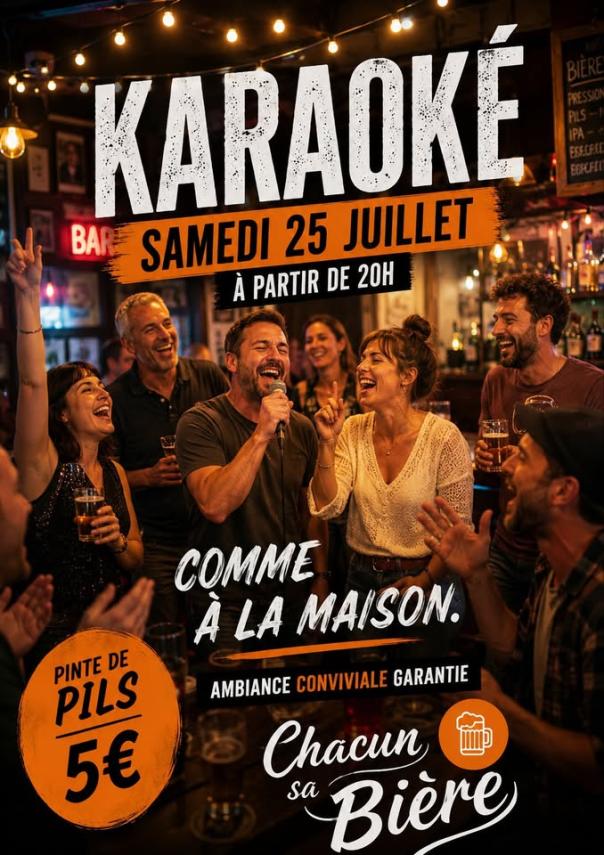 karaoké chacun sa bière