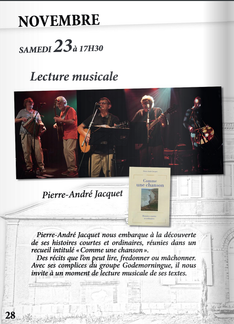 lecture musicale Pierre-André Jacket
