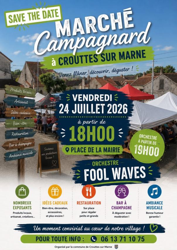marché campagnard Crouttes