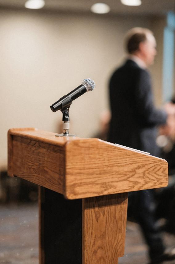 podium-with-microphone-conference