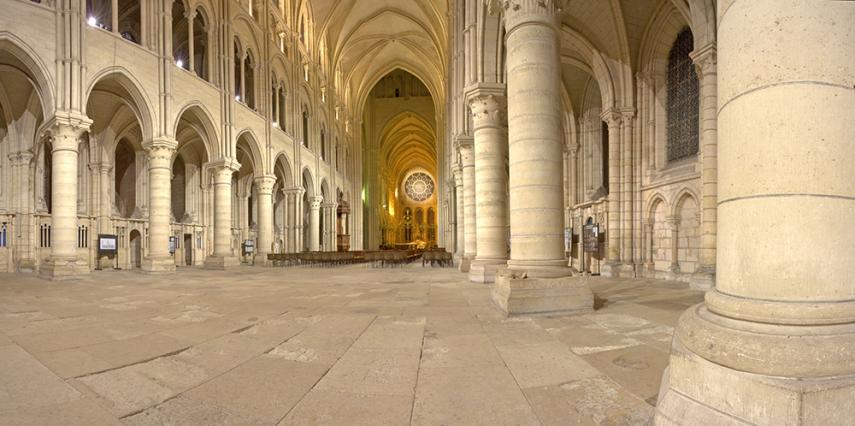 Cathédrale nef intérieure III < Laon < Aisne < Picardie